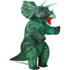 Inflatable Dinosaur Costume Blow up Triceratops Costumes for Adults Fancy Dino